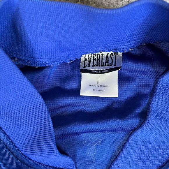 Everlast Boxing Track Jacket Mens Large Blue Full Zip Long Sleeve Pockets Y2K - Picture 10 of 15
